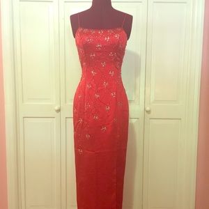 Vintage Red Gown